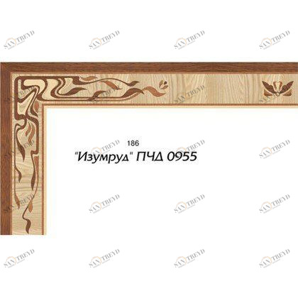 Художественный паркет Da Vinci Паркетный Бордюр 26-089 Орех Европейский (Грецкий) Селект (Гладкая) х мм 26011089