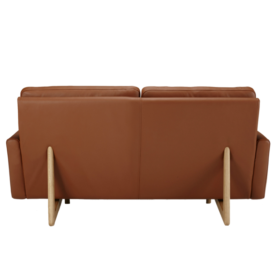 Диван двухместный Egsmark с мягкими подлокотниками, лакированный дуб, коричневый Kragelund 20002202801 - Вид №6