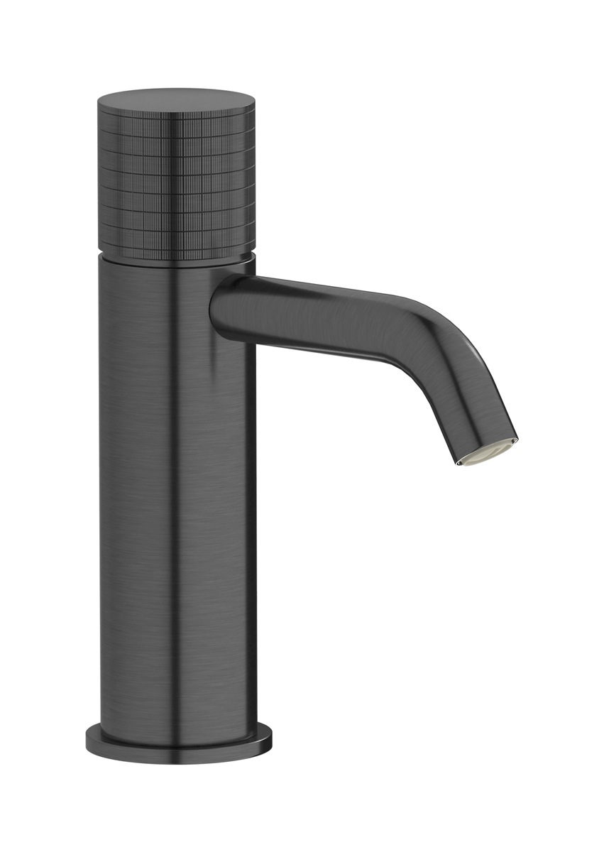 Смеситель для раковины на 1 отверстие в комплекте с донным клапаном WE ARE IB ga200cs Brushed Black Chrome Gatsby