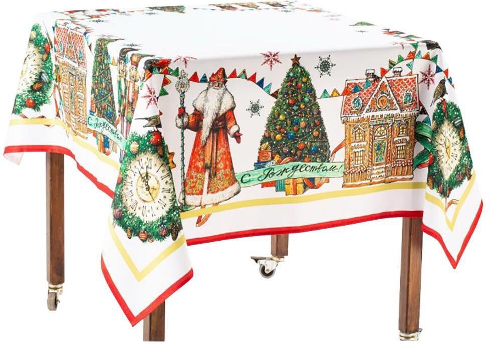 90008572 Скатерть Зимняя сказка 94.99.49.4, 145х145 см STLM-0082380 MYATASHOP