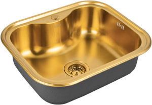 Мойка кухонная ZorG Inox SZR 5848 BRONZE из нержавеющей стали, бронза