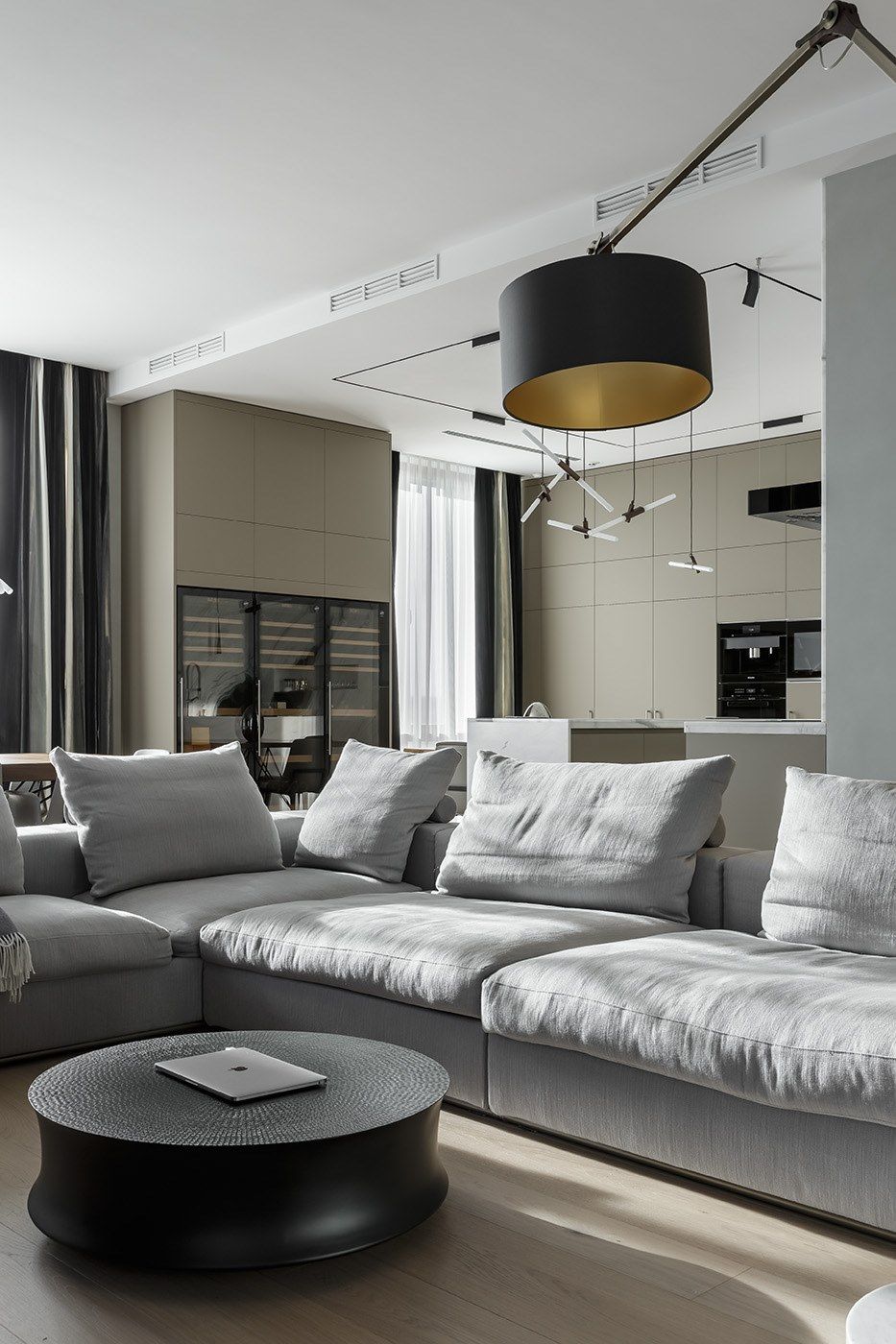 Кухня с трех сторон с островом и соседним столом TM Italia Cucine ARCH-00038339 - Вид №3