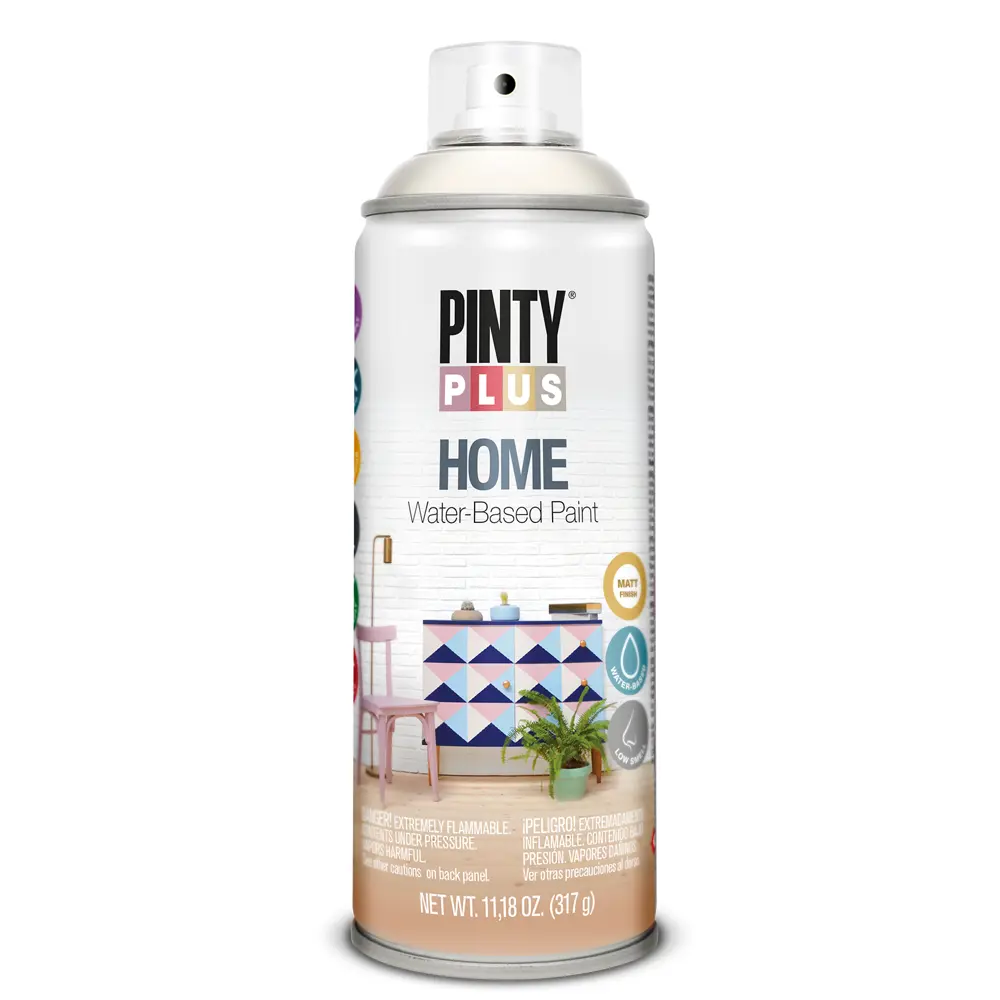 Краска аэрозольная Pinty Plus Home цвет белый лен 520 мл 84004132 STLM-2008741 Santreyd 