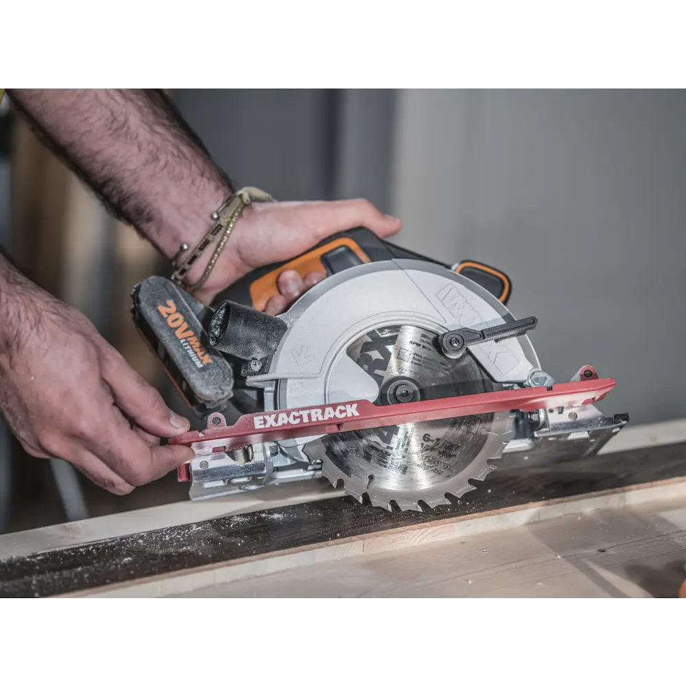 Циркулярная пила аккумуляторная Worx WX530, 165 мм, 20 В Li-ion 2 Ач STLM-2018113 - Вид №12