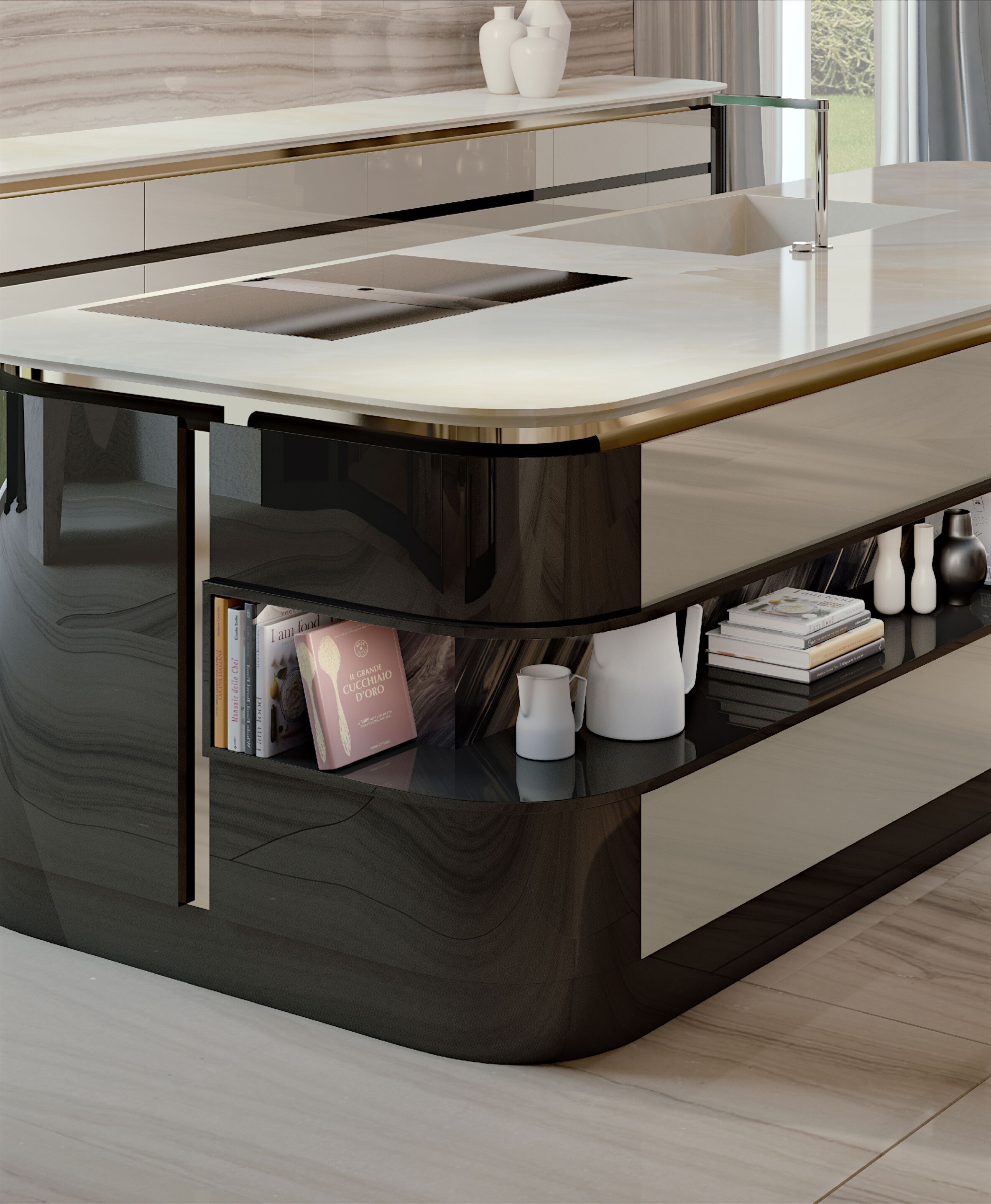 Кухня с островом на заказ Bizzotto Italia Атмосфера ARCH-00076071 - Вид №4