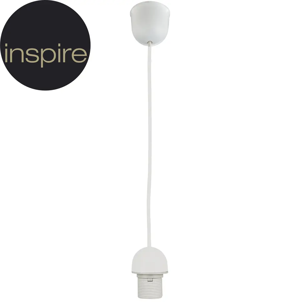 Шнур Honduras 1xE27x60Вт, пластик, цвет белый 15064664 STLM-2178691 INSPIRE 