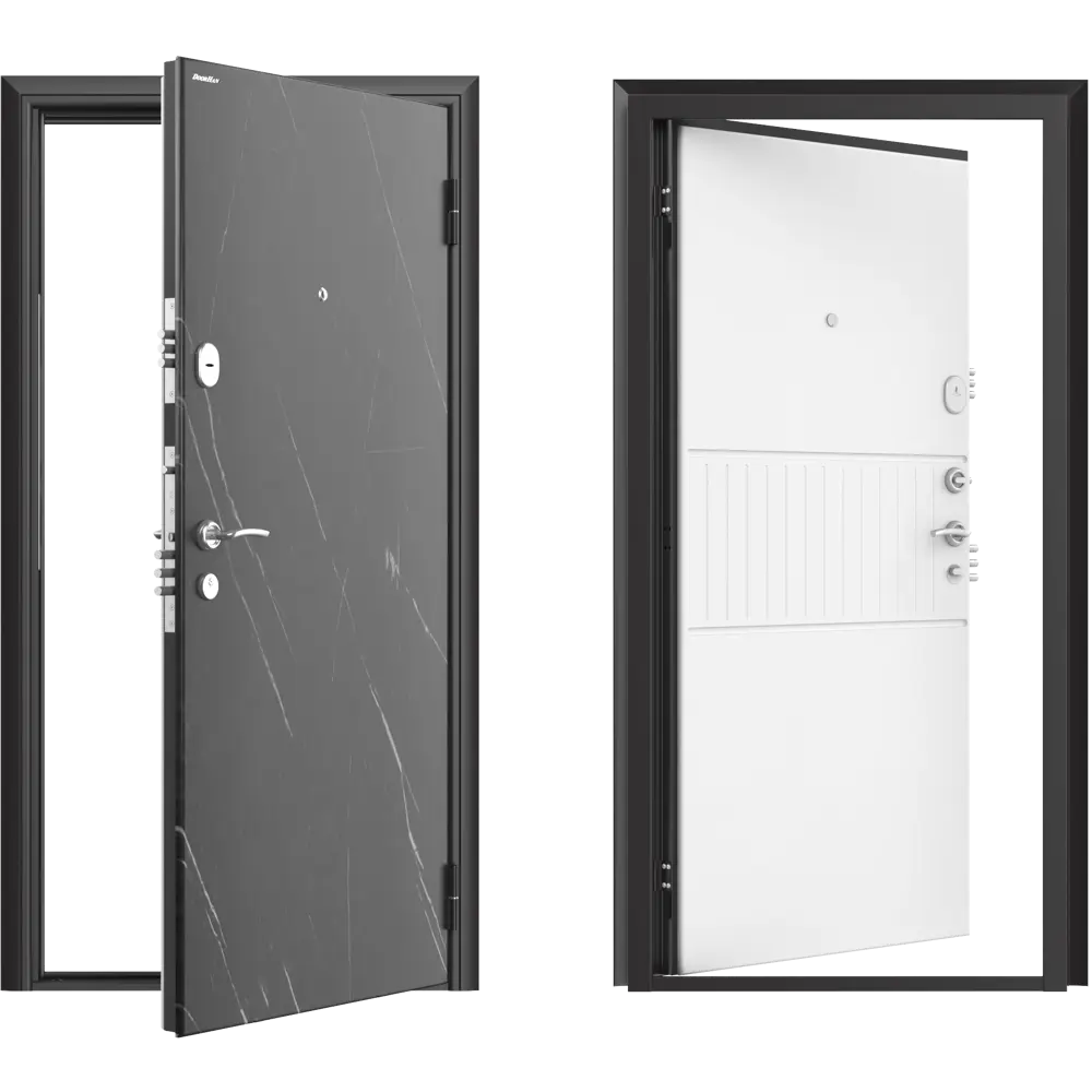 Дверь входная металлическая Премиум New 88x205 см правая силк милк 85186893 STLM-2098540 DOORHAN  - Вид №1