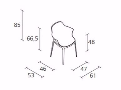 Полиуретановый стул с подлокотниками Alias ARCH-00102281 - Вид №3
