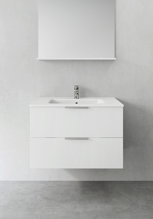 1390235 Шкаф Для Умывальника Компактная Форма Vitblank 800 Hafa  Белый 