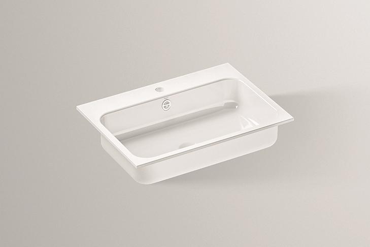 2219600400 Встраиваемая раковина, eb.sr650h, белая, для простого ухода Alape серия SR (Stream) 