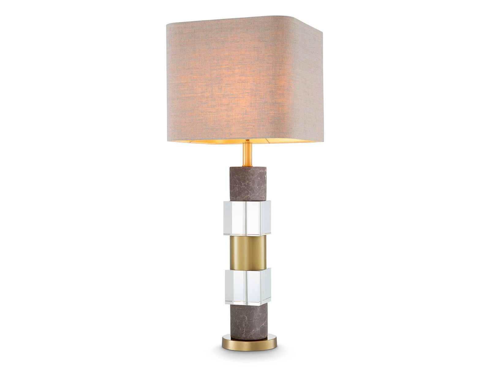 Настольная лампа из латуни и льна Eichholtz CULLINGHAM ARCH-00133631