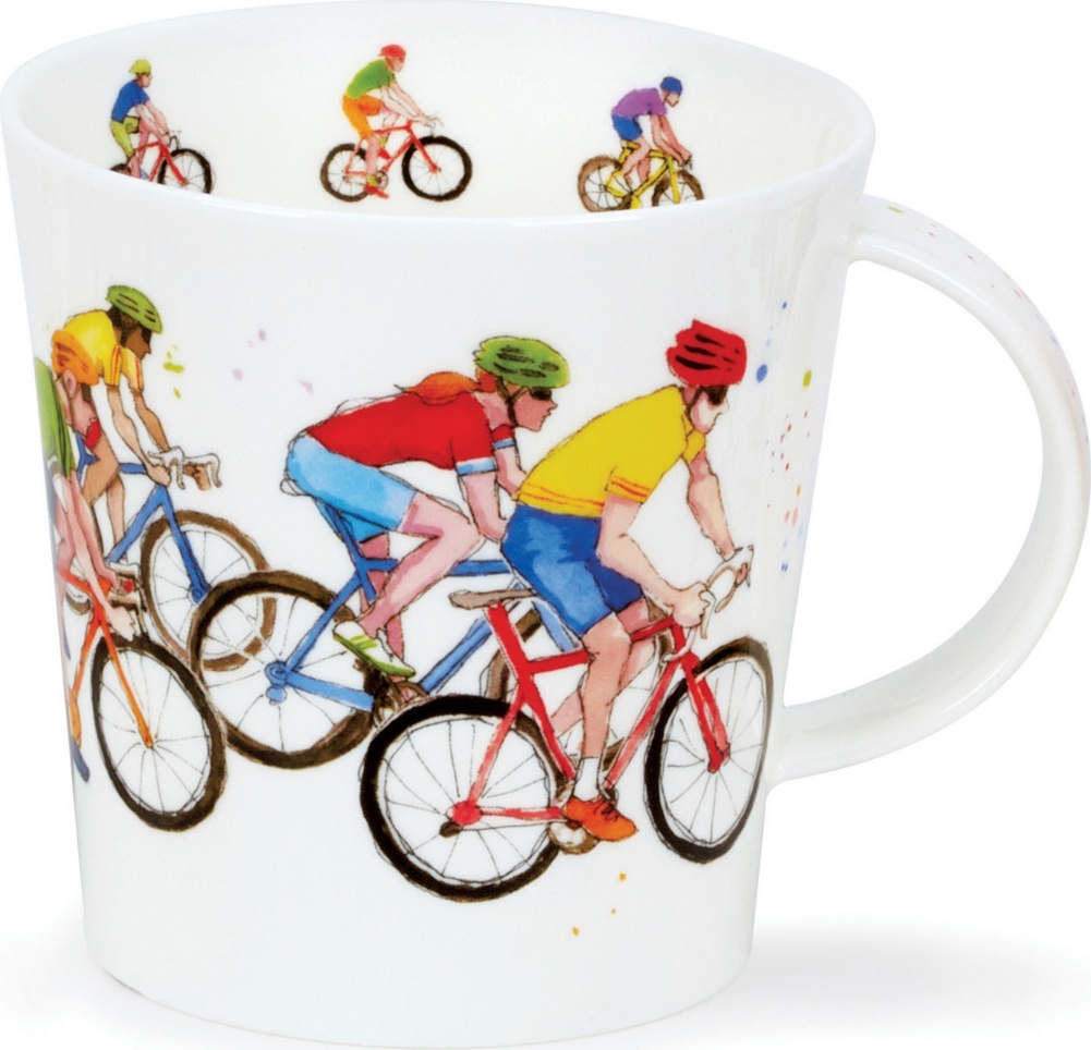 10672713 Dunoon Кружка Dunoon Пелотон.Велогонщики.Кернгорм 480мл, фарфор Фарфор костяной 