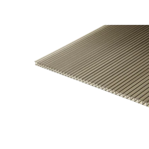 Поликарбонат сотовый 6 мм 2.1x3 м Киви бронзовый