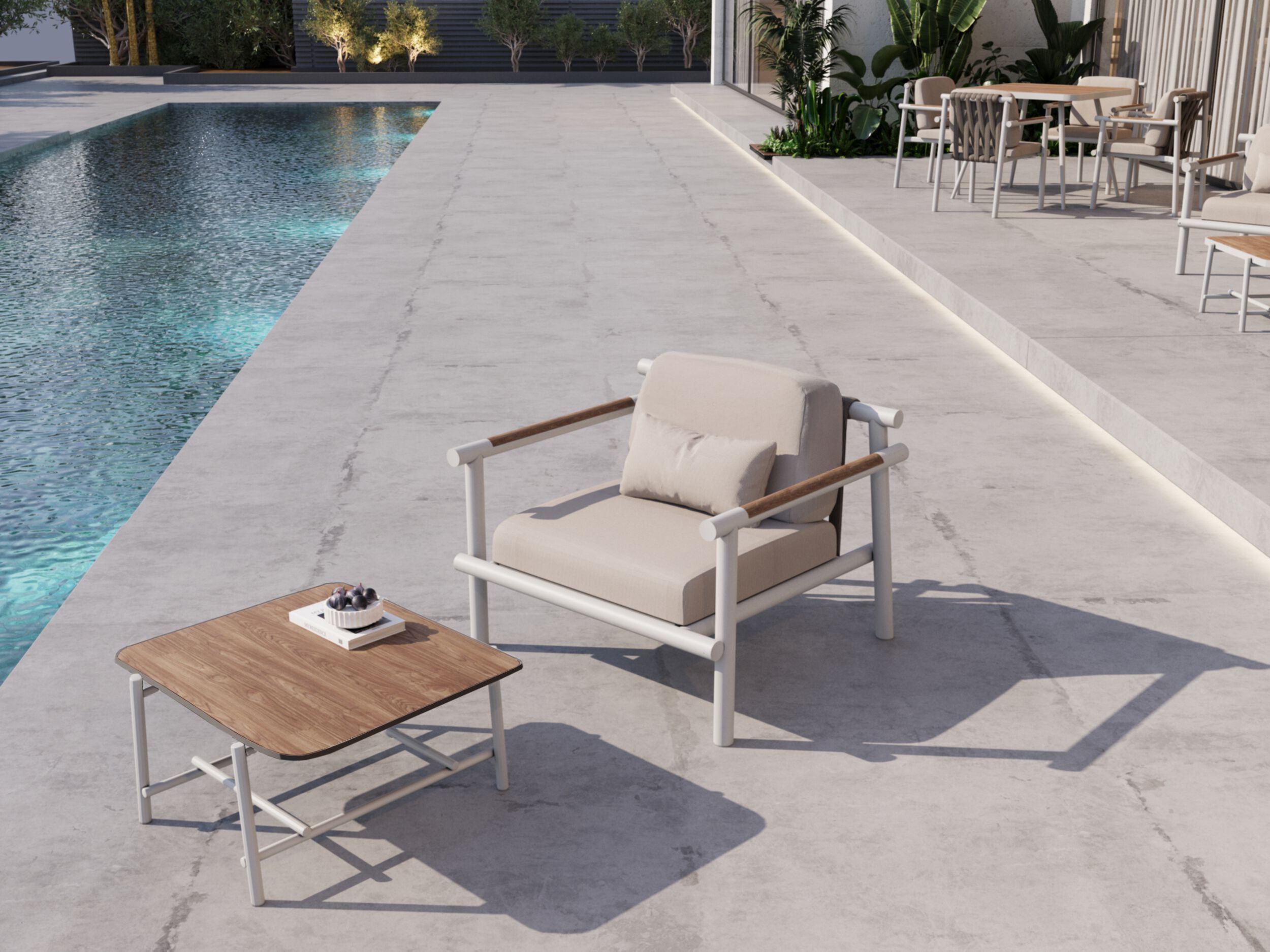 Алюминиевое садовое кресло с порошковым покрытием 10Deka Aurora ARCH-00091735 - Вид №4