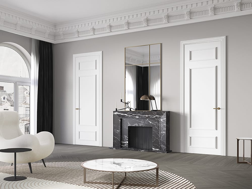 Лакированная распашная дверь BARAUSSE деревянные двери ARCH-00117186 - Вид №1