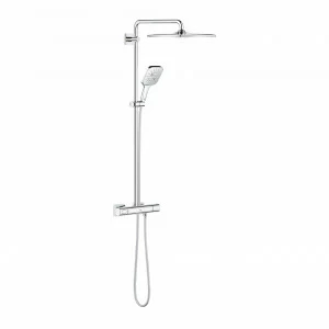 Душевая система GROHE Rainshower SmartActive 310 Mono Cube, квадратный, 1 режим струи, с термостатом, хром (26652000)