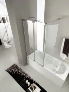 VISMARAVETRO Шторка для ванны из закаленного стекла Slide