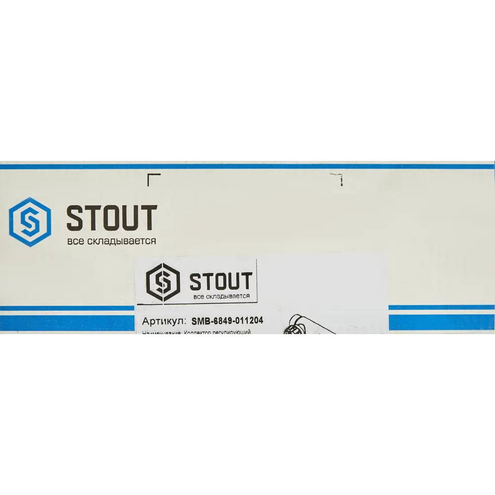 Коллектор Stout на 4 отвода 1"x1/2" латунь 84868360 STLM-2201284  - Вид №4