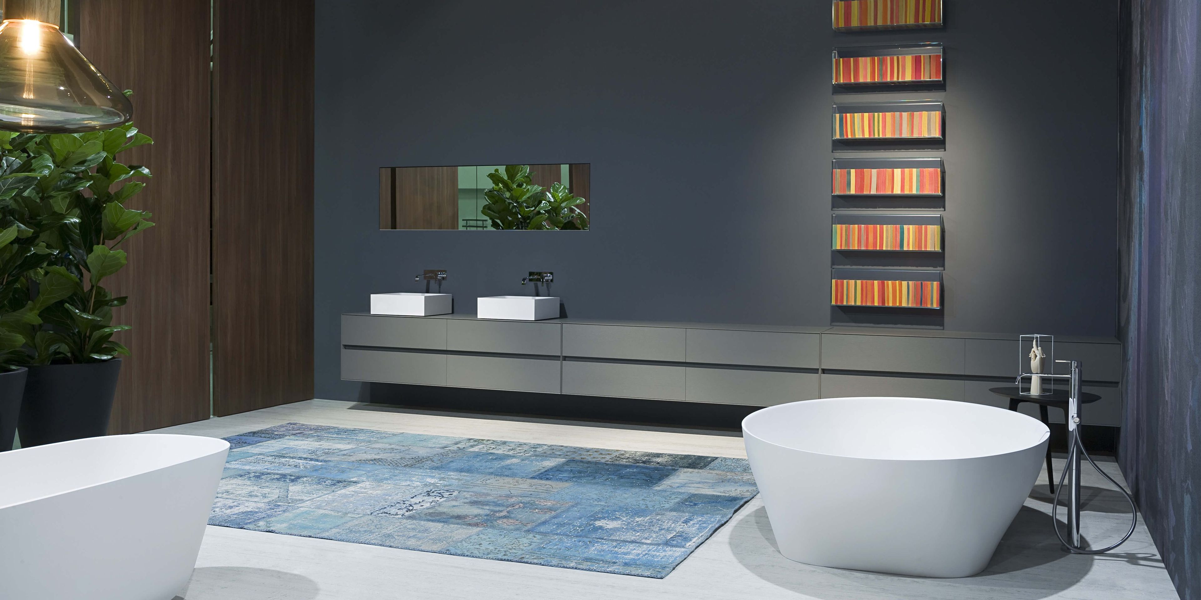 Ванна в центре комнаты в Cristalplant® Antoniolupi Dune ARCH-00013091