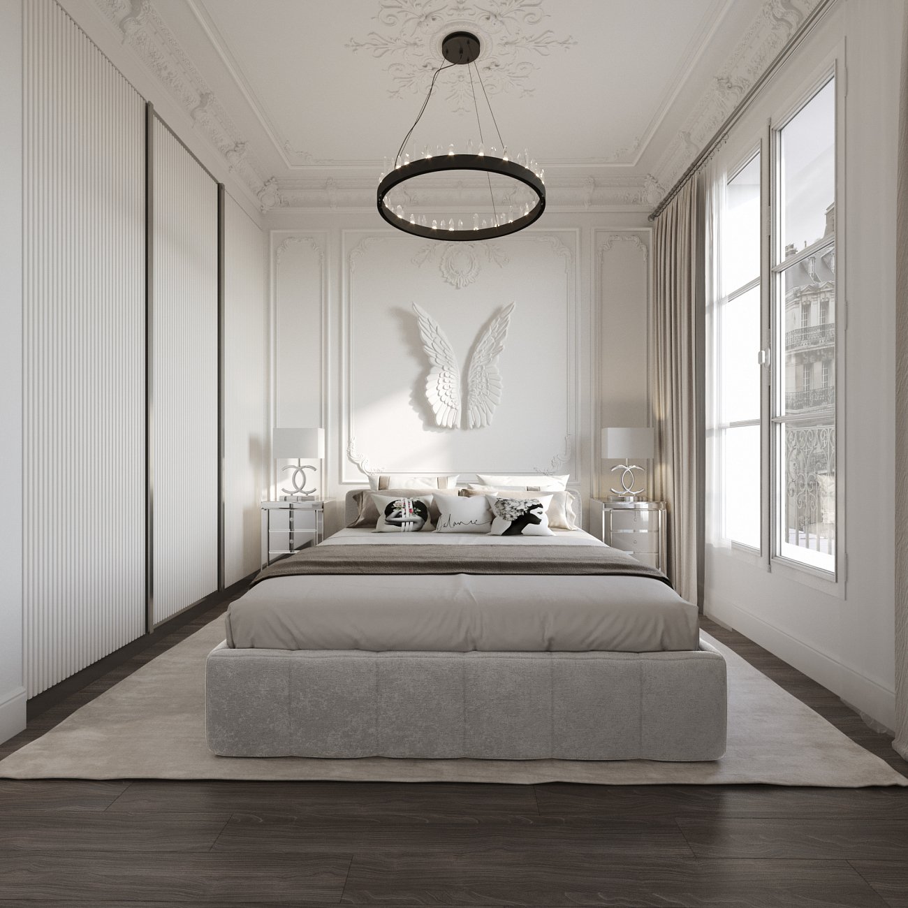 Подвесной светильник Crystal от Delight Collection круглая KR0543P-R DELIGHT COLLECTION ДИЗАЙНЕРСКИЕ 243690 Прозрачный;черный  - Вид №8