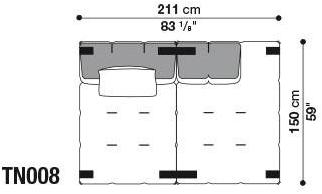 B&B Italia Модульный тканевый диван Tufty-too sun-id-1436231 - Вид №29
