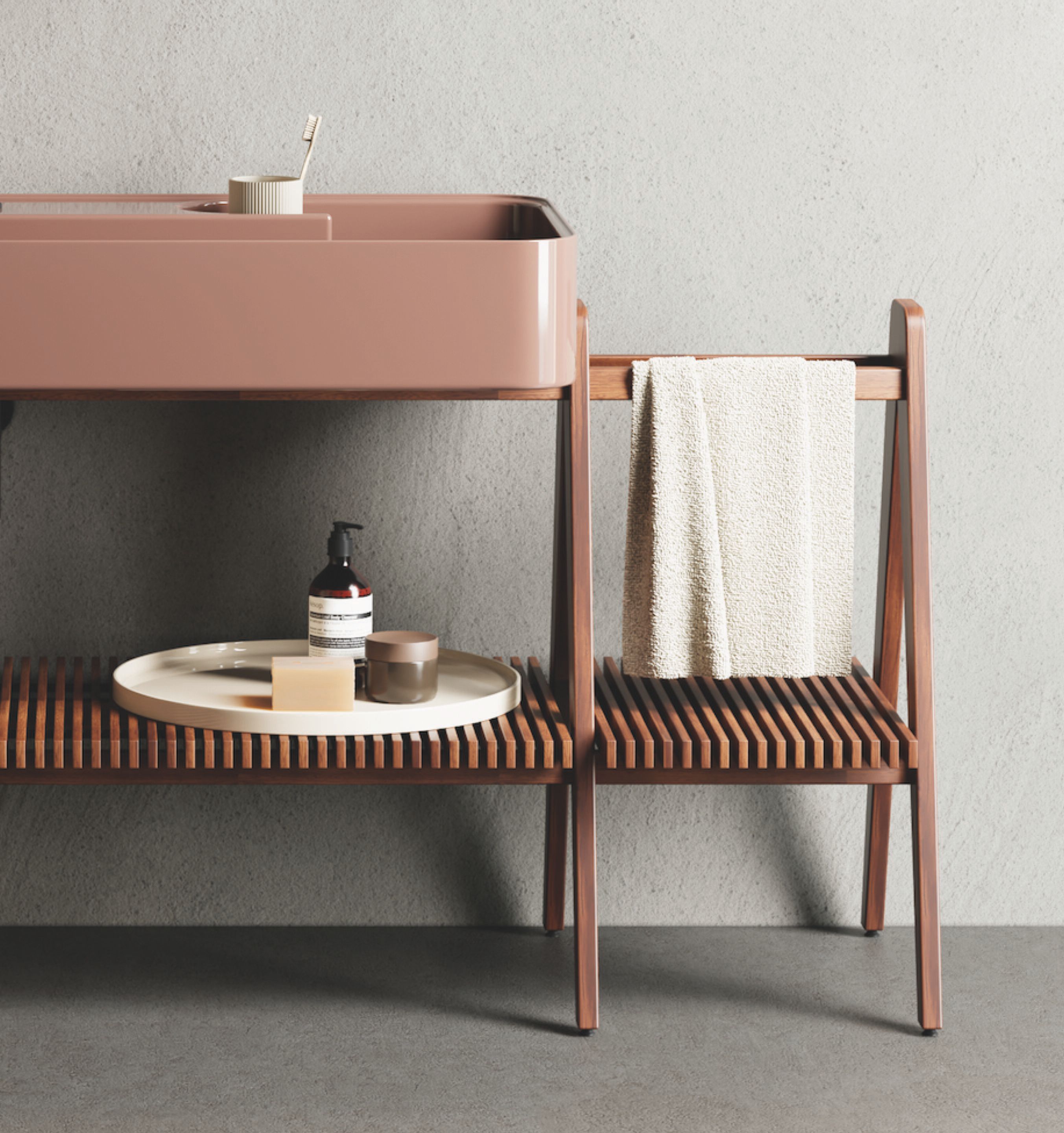 ARCH-00119066 Полка на борт ванны Nic Италия текстура - Вид №3