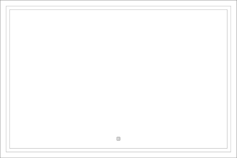 BY 2438 Зеркало со встроенным LED-светильником 35,5 W EVOFORM Ledline - Вид №1