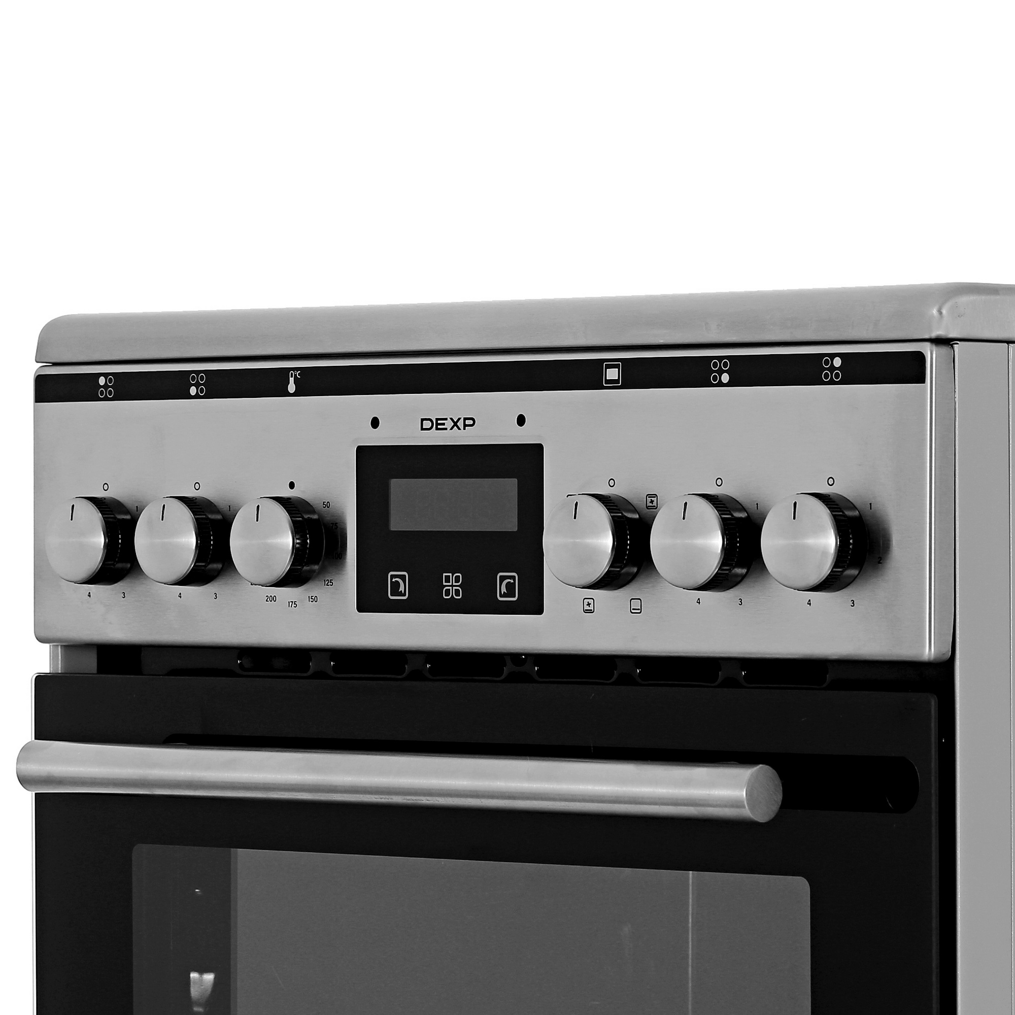 5407868 Электрическая плита DEXP 1YLO56CDS серебристый STDN-0111267 - Вид №3