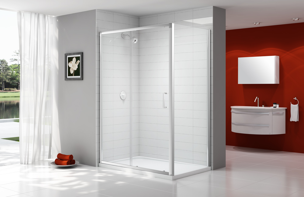 Дверь душевая для установки с боковой панелью A0304C0 Merlyn Ionic Хромированный 