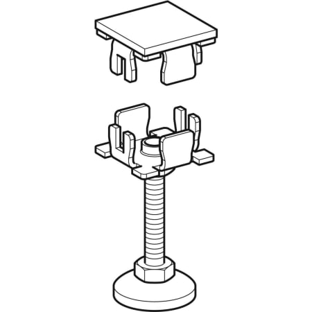 461.805.00.1 Стойка Geberit GIS для обшивки для ванны Geberit  - Вид №1