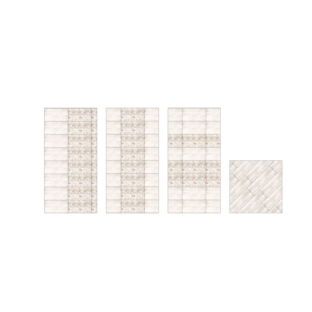 Плитка настенная «Прованс» 25х45 см 1.46 м2 цвет бежевый/розовый LB CERAMICS STLM-2158318 - Вид №4