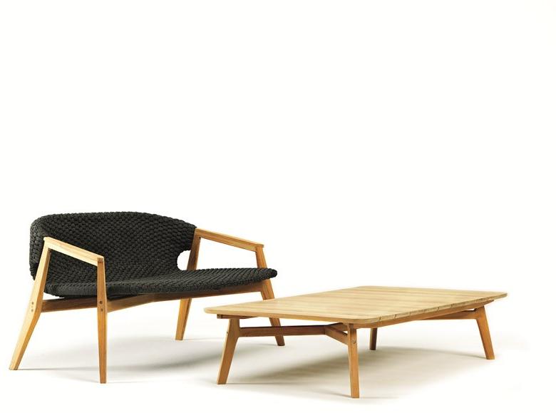 Ethimo Прямоугольный столик для сада из тика Knit Knitbr01 - Вид №5