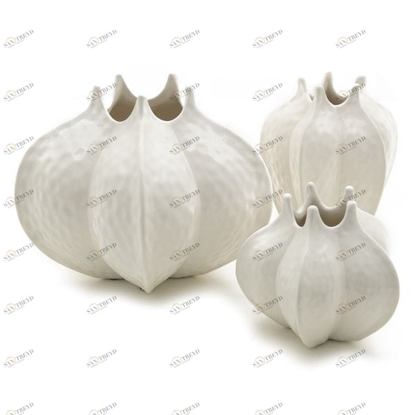 Ваза белая керамическая "Бутон D" UNICO - 255423 Белый 