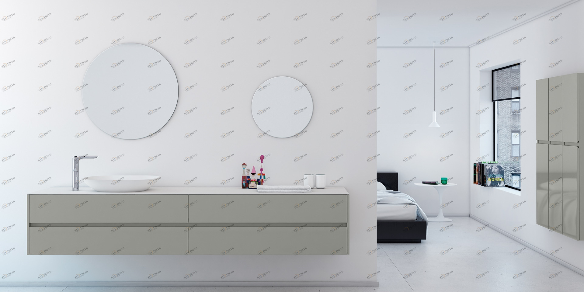 Подвесной модуль с 2 ящиками ST746 Inbani Strato