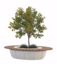 Bellitalia Круглая скамья со встроенной сеялкой Ring sun-id-1369547 - Вид №3