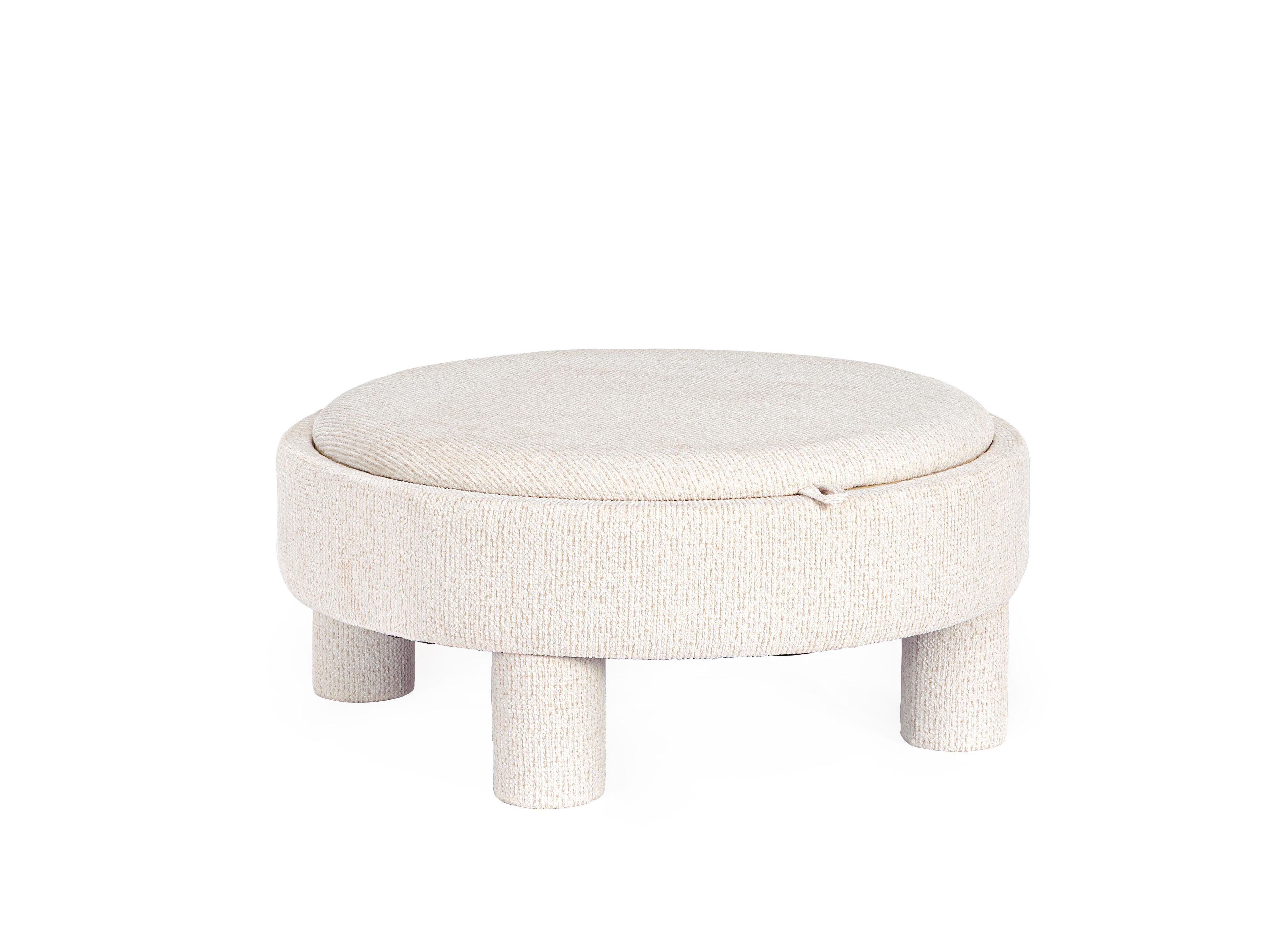 Круглый пуф из ткани BIZZOTTO TANYA ARCH-00151030