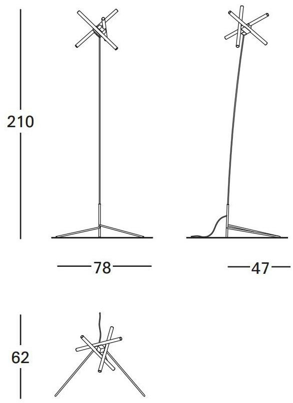 BD Barcelona Design Торшер прямого света Olvidada sun-id-1486347 - Вид №9