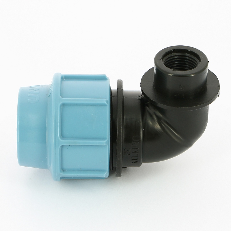 Угол обжим-В для труб ПНД UNIDELTA 32х1/2" 1009032002