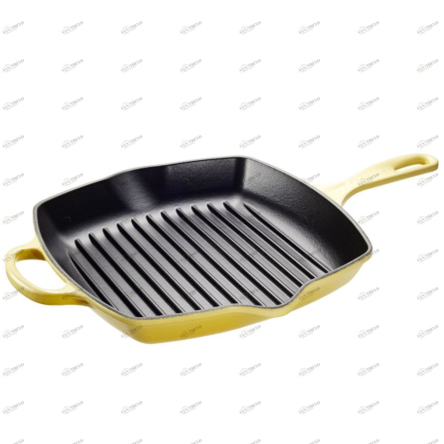 Сковорода-гриль чугунная Le Creuset, Ø26 см, желтая 20183264030422