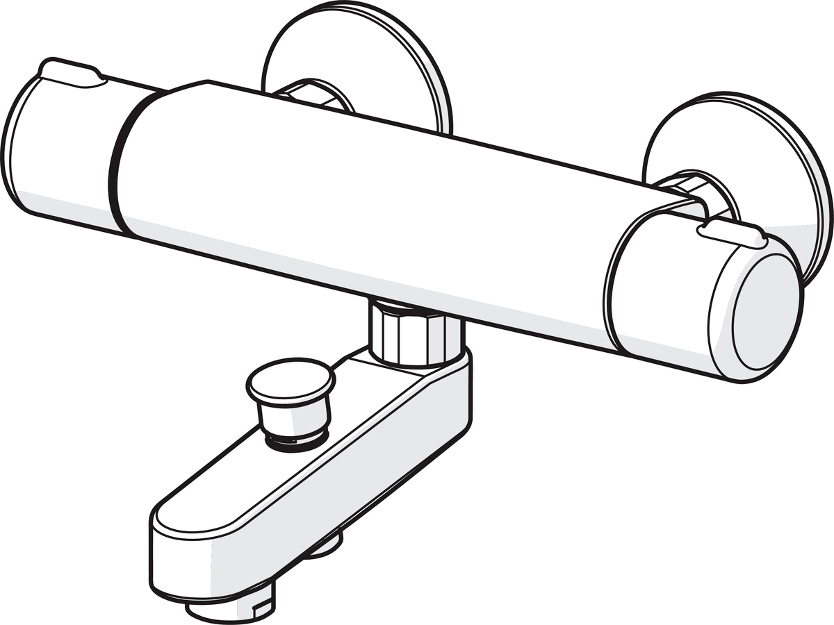 Oras 7442U Cмеситель для ванны и душа 7442U Nova Хром  - Вид №2
