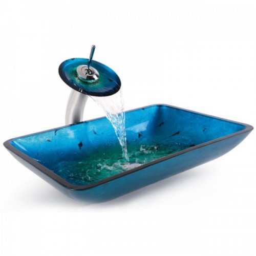 C-GV204RE-15mm-KGW1700 Накладная раковина на столешницу  прямоугольная Krausru  - Вид №1