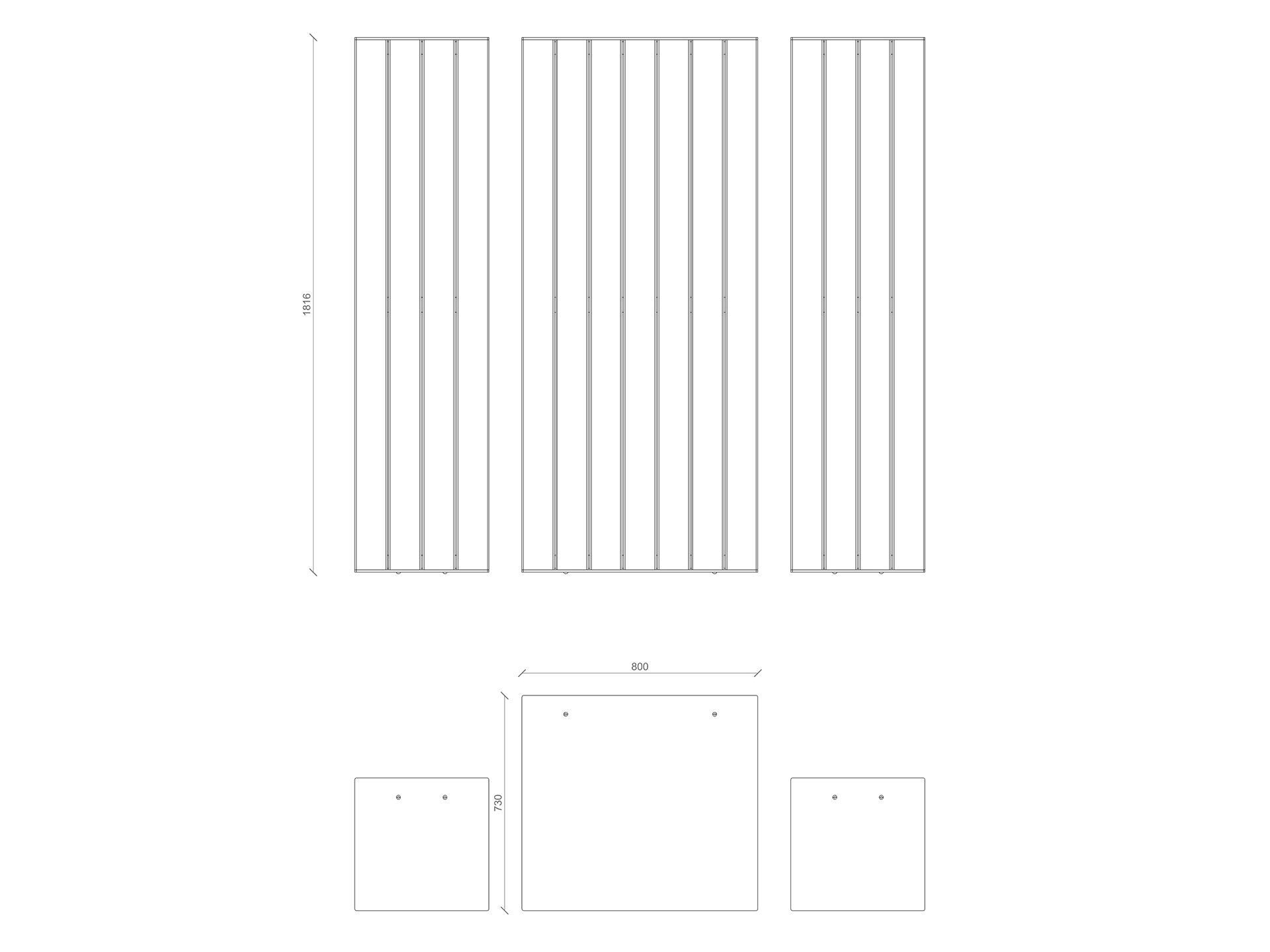 Стол для пикника со встроенными скамейками Lazzari Recto ARCH-00105488 - Вид №18