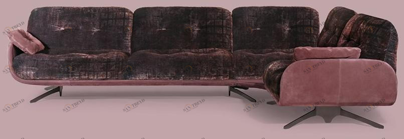 Borzalino Модульный угловой диван из ткани Ayton sun-id-1474067