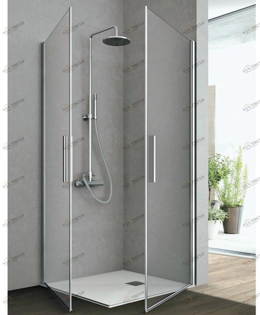 Gruppo Geromin Хрустальная душевая кабина с распашными дверцами Flow sun-id-1403558