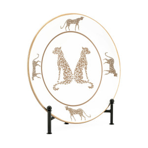 600778-90 ABHIKA ТАРЕЛКА ПАНТЕРА BLACK