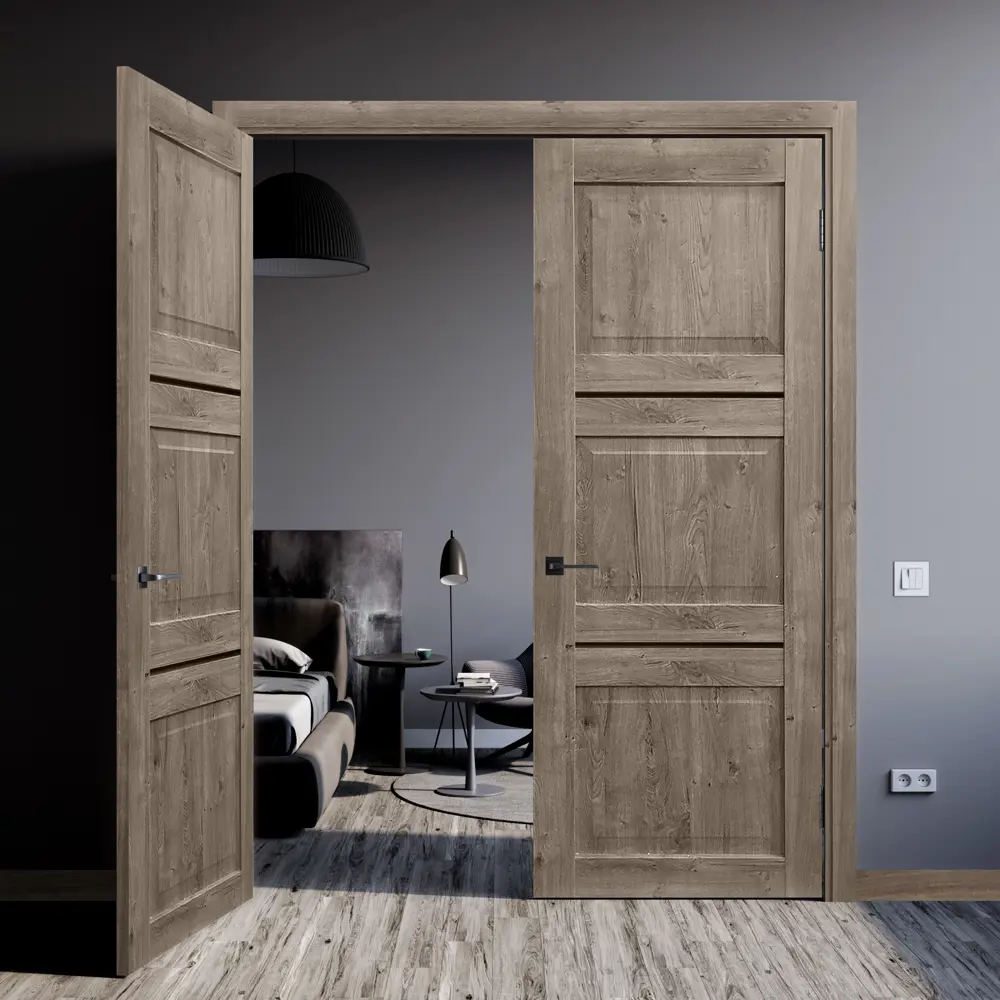 Дверь межкомнатная глухая Гранде 90x200 см CPL цвет берлин с замком и петлями МАРИО РИОЛИ STLM-2117700 - Вид №7