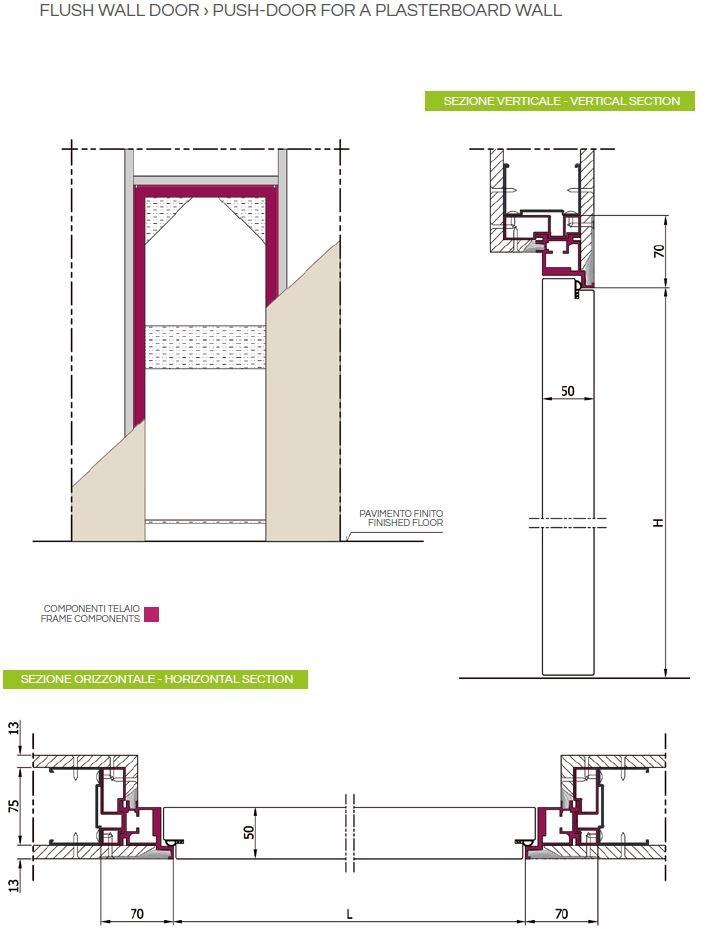 PLAN® Распашная дверь из алюминия и стекла заподлицо со стеной sun-id-1464541 - Вид №4