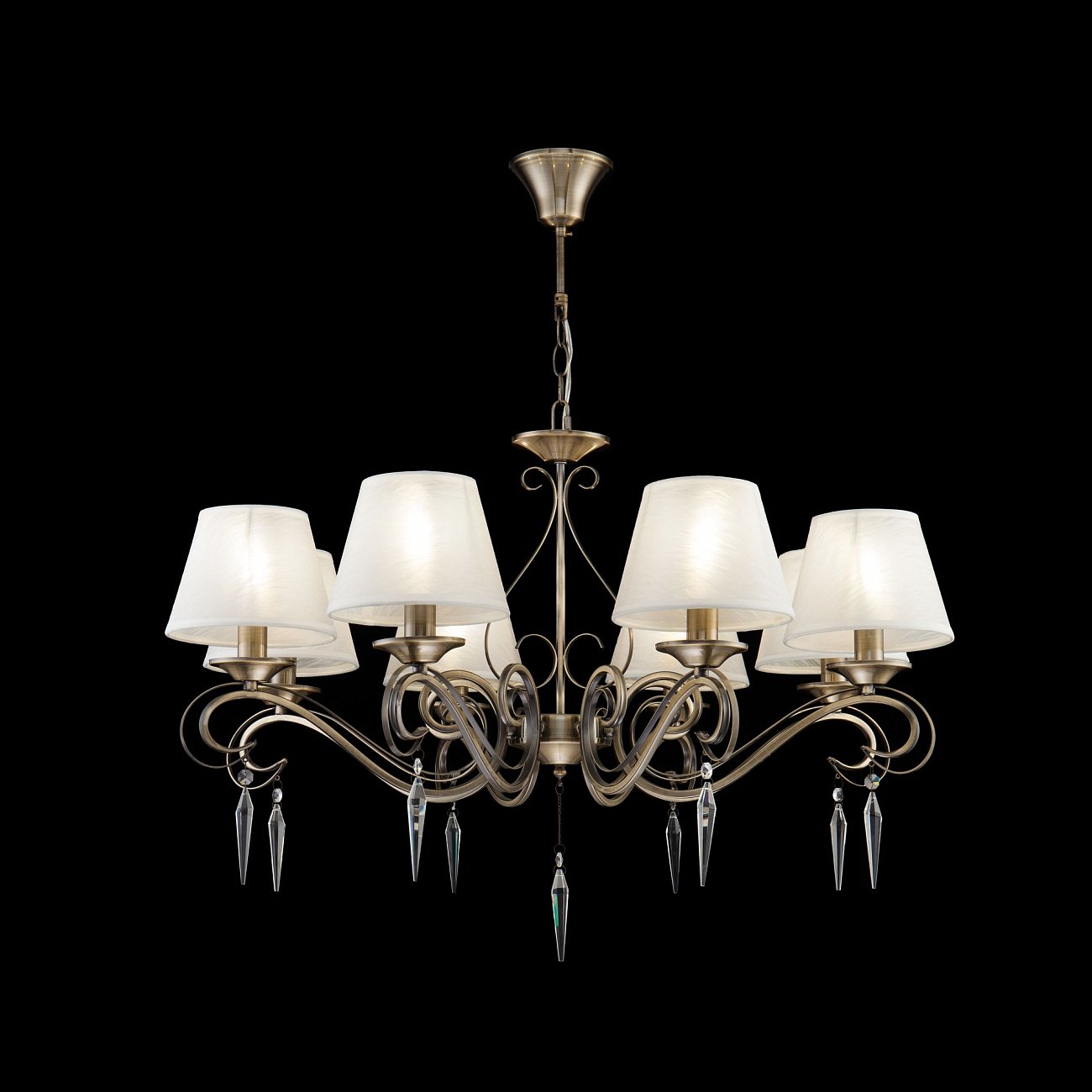 Люстра подвесная бронзовая Bonfi FR2017PL-08BZ FREYA ДИЗАЙНЕРСКИЕ, CLASSIC 00-3956407 Бронза  - Вид №1