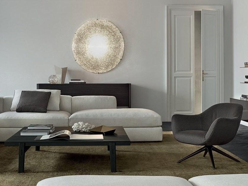 Poliform Мягкое кресло на козелке из ткани с подлокотниками Mad sun-id-1388946 - Вид №7