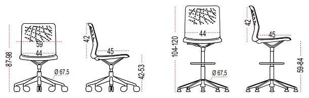 ACTIU Офисное кресло для рисовальщика Urban sun-id-1434116 - Вид №2